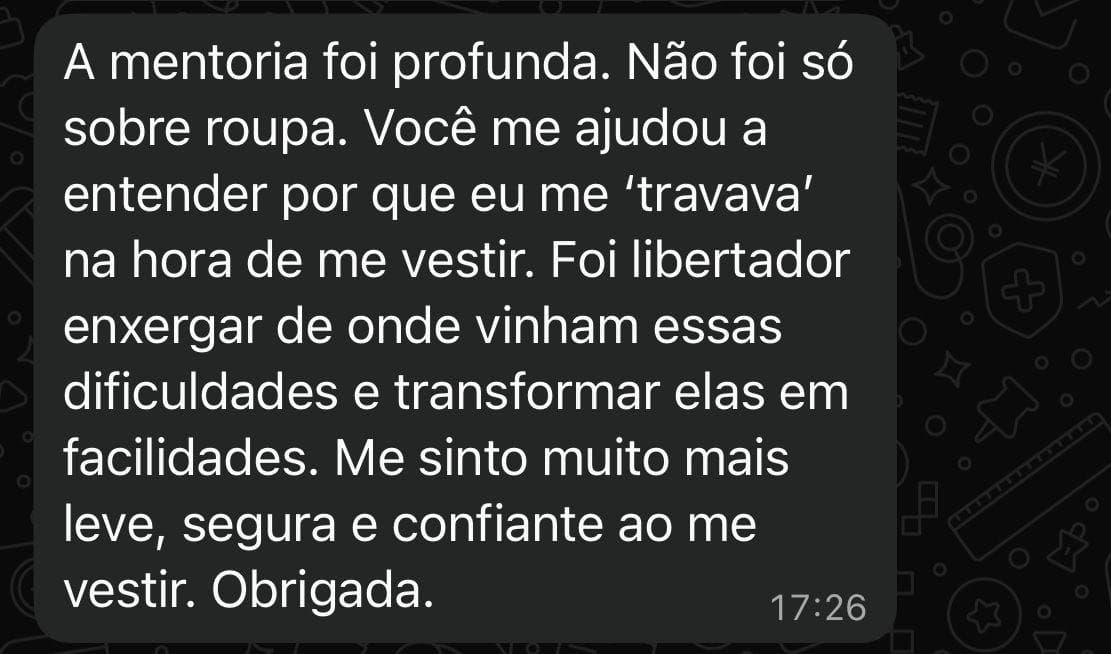 Depoimento via WhatsApp